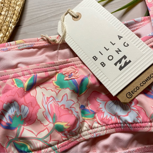 Billabong 👙 Secret Paradise Boho Floral Crop Tank Bikini Top | Maui Bottoms - Picture 4 of 7